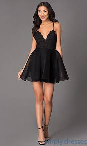 Short Fit And Flare Scalloped Lace V Neck Dress Formal Dresses Short Tight Winter Formal Dresses Short Black Formal Dress Short