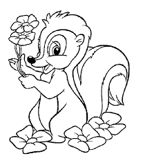 Pictures of thumper to cpolour in. Bambi Thumper Flower Coloring Home