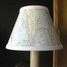 chandelier sconce shades nautical chart lampshades in 2019