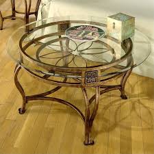 5)the color of the glass and marble could be change to any color. Hillsdale Scottsdale Round Glass Top Coffee Table In Brown Rust Finish 40386otc