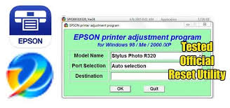 Sorry, this product is no longer available. Epson Stylus Photo R320 Adjustment Program Reset Utility Epson Printer Reset