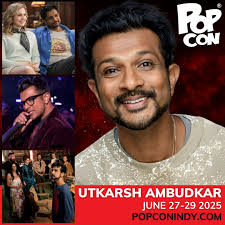 GUEST ANNOUNCEMENT: Utkarsh Ambudkar is coming to PopCon Indy! 👻 BEST  KNOWN FOR: Jay Arondekar