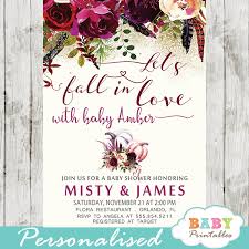 With over 21,000 locations nationwide, we're guaranteed to have one near you. Floral Burgundy Fall In Love Baby Shower Invitations D343 Baby Printables