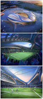 Zaha Hadid Discloses Qatar 2022 Fifa World Cup Stadium Design Stadium Architecture Zaha Hadid Stadium Design