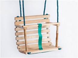 Holzerne Handegamchte Nicht Gefarbte Schaukel Schaukel Baby Holzschaukel Schaukel