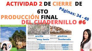 Jugando con las letras cuadernillo (6). Actividad 2 De Cierre 6to Del Cuadernillo 6 Produccion Final Paginas 34 40 Youtube