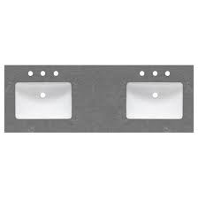 61 Quartz Double Bathroom Vanity Top