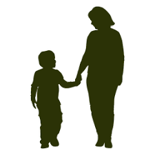 Download Mom And Son Silhouette Transparent Png Svg Vector