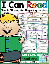 I Can Read Simple Stories For Beginning Readers Short Stories That Use Decodable Cvc Words Sight Words T Simple Stories Basic Sight Words Sight Word Stories