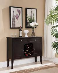 Buffet Server Furniture Espresso Wine Rack Console Sideboard Table Kings Brand Furniture Dining Room Console Wine Cabinets Furniture