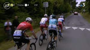 Defending champion tadej pogacar takes a sublime victory atop the col du portet on stage 17 of the tour de france to extend his lead in the yellow the slovenian, 22, kicked clear of jonas vingegaard and richard carapaz with 150 metres to go to win his fifth tour stage overall and second of 2021. Tour De France 2021 Direct Six Riders Escaped On The 1st Stage