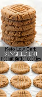 3 Ingredient Keto Peanut Butter Cookies Recipe Keto Cookie Recipes Keto Dessert Recipes Keto Peanut Butter Cookies