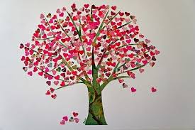 Tree Of Hearts Valentine Edition Valentine Crafts Tree Art Valentines
