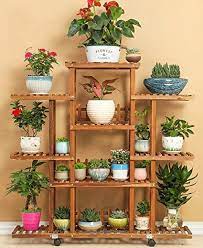 More images for wooden flower vase stand design » Wenbo Home Wooden Flower Frame Balcony Living Room Multi Layer Indoor Flower Pot Frame Carbonized Flower Shelf Indoor Flower Pots Flower Shelf Flower Rack