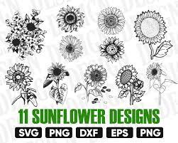 Download Sunflower Svg Bundle Sunflower Clipart Sun Svg Flower Svg Etsy Flower Svg Clip Art Svg