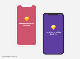 Free Iphone X Xs Minimal Mockup Sketch File