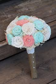 See more ideas about elegant country, wedding bouquets, country club wedding. Coral And Mint Bouquet Sola Bouquet Wedding Bouquet Wedding Etsy Mint Bouquet Beach Wedding Flowers Rustic Country Wedding