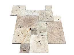 Keeping 'grade' in mind is also very important. Affordable Travertine Pavers Low Cost French Pattern Roman Walnut Blend