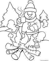 Free, printable coloring pages for adults that are not only fun but extremely relaxing. Warming With Fire In Winter Sfbbd Coloring Pages Printable
