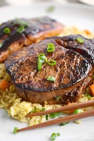 Japanese Hibachi Steak And Salmon Cooking With Curls