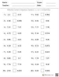 25 Comparing And Ordering Rational Numbers Worksheet Greater Than Less Than Worksheets Math A In 2020 Decimals Worksheets Math Worksheets 6th Grade Worksheets