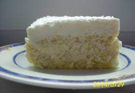 Ciasto rafaello na biszkopcie z biala czekolada