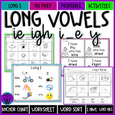 Long I Vowel Teams Pack In 2020 Vowel Teams Activities Long Vowel Word Work Vowel Activities