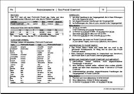 1.wie wird das französische verb être konjugiert? Passe Compose Grammatik Gratis Franzosisch Arbeitsblatt 8500 Kostenlose Lernhilfen Allgemeinbildung Ch