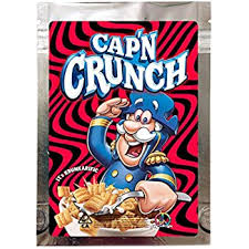 Imagine you are on a sea of no worries, floating into the distance with your favorite bowl of delicious cap'n crunch, the smell of cereal milk and the sound of the pool waves. Marijuana Stash Bag Captain Crunch 35g Mylar S Weed Glass