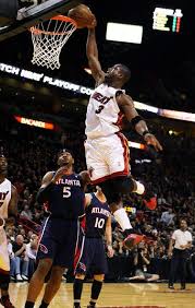 Dwyane Wade Dunks Over Josh Smith Miami Heat Basketball Dwyane Wade Nba