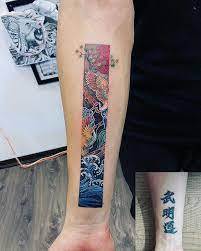 Kunle On Instagram Coveruptattoo Japanstyle Color Cranetattoo Tattooink Electricink Tattoodesing Tattooart Tattoo Tattoos Elbow Tattoos Cuff Tattoo