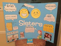Reading Book Fair Idea Sisters Book By Raina 9 Year Old Project My Little Miss And I Had A Blast Working On Thi Sisters Book Reading Fair Authors Purpose