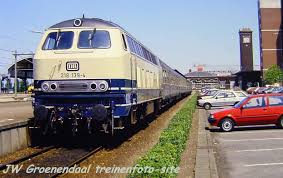 Vroegere Grensverkeer In Station Nijmegen Met Een Db 218 En Trein