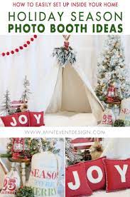 White Christmas Holiday Photo Booth Mint Event Design Holiday Photo Booth Christmas Holiday Photos Christmas Party Planning