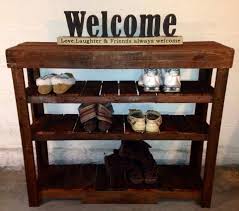Pallets Shoe Rack Palletsshoerack Pallets Shoerack Table Entrytable Pallet Shoe Rack Entry Table Diy Shoe Rack