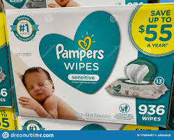 A Box Of Pampers Sensitive Baby Wipes In The Baby Aisle At A Sams Club Wholesale Retail Store Editorial Photography Image Of Diapers Club 176684467
