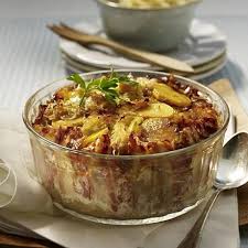 Sauerkraut Auflauf Mit Bacon Rezept Lecker Rezept In 2020 Sauerkraut Bacon Rezepte Lecker
