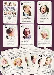The game uses a special deck of cards that consists of eleven sets of four cards each representing the works of eleven famous authors, or literary writers. Vintage Whitman Playing Game Cards Authors Card Game 42145747
