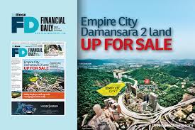 It is located 10 minutes away from the city of kuala lumpur. Empire City Damansara 2 Land Up For Sale The Edge Markets