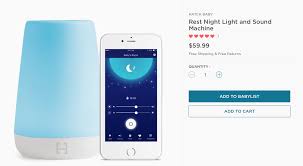 Hatch Rest Sound Machine Night Light Time To Rise Sound Machine Night Light Baby List