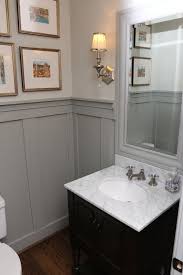 Powder Room Remodeling Ideas Powder Room Traditional With Gray Paneling Gray Paneling Half Bath Wood Wall Bathroom Wood Panel Bathroom Bathroom Wall Panels