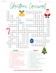 Free kids printable activities zoo animals word search kids. Printable Christmas Crossword Puzzle Worksheets Tpt