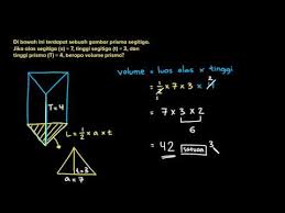 Berapa volume dari limas tersebut? Volume Prisma Segitiga Dan Kubus Video Khan Academy