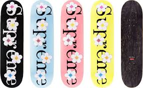 Supreme Flowers Skateboard Decks Skateboard Supreme Skateboard Skateboard Decks