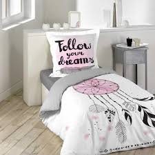 Parure Housse De Couette Attrape Songes Rose 100 Coton Dessin Place Parure De Lit Parure Housse De Couette Parure De Couette