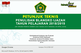 Contoh format penulisan ijazah paud 2016. Download Juknis Penulisan Ijazah Ra Mi Mts Ma Terbaru 2019 Kemenag Simadrasah