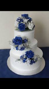 Blue and white watercolor custom wedding invitation. Elegant Navy Blue And Silver Wedding Cake Novocom Top