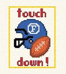 What kind of fabric is used for cross stitch? Touchdown Cross Stitch Pattern By Crosstitch Com Crosstitch Com
