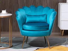 Homcom 360° swivel floor chair, folding recliner gaming chair, lazy sofa lounger with adjustable backrest headrest, thick sponge padding, relaxing reading, light grey. 10 Blue Chairs You Can Find On Amazon