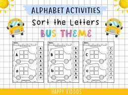 Thewoodenwagon.com not since etch a sketch has writing been so muc. Alphabet Activities Sort The Letters Grafik Von Happy Kiddos Creative Fabrica